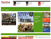 Tablet Screenshot of hunting-magazines.com